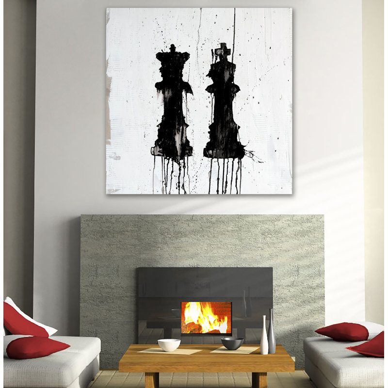 «Mr. et Mme Queen» par Kent Youngstrom - reproduction d'art sur toile, H 36 po x l 36 po x P 1,5 po