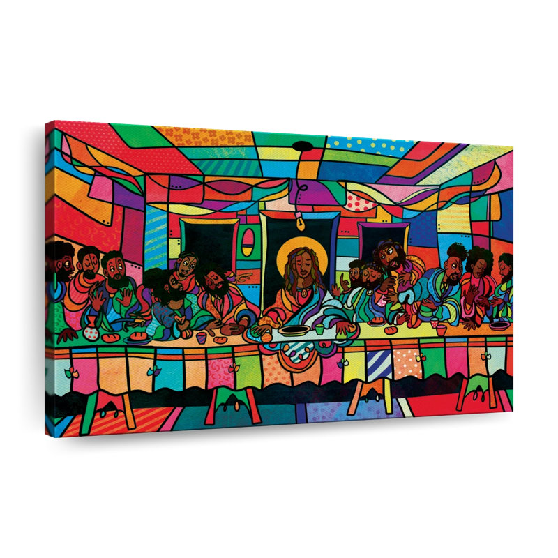 «Last Supper», dernier souper, reproduction d'art sur toile, H 8 po x l 12 po x P 1 po