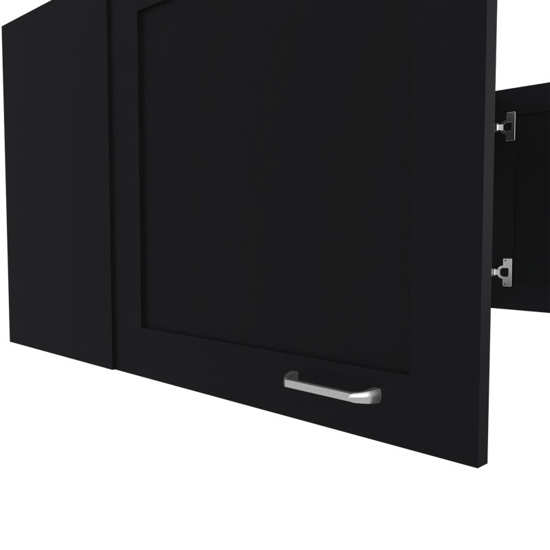 Nakya Kitchen Wall Cabinet, Black
