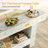 Console de 63 pouces de long, table d'entrée de style campagnard avec rangement, table de canapé en bois rustique derrière la table de canapé