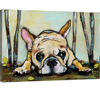 «french bouledogue print