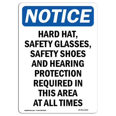 Panneau de sécurité pour lunettes de sécurité