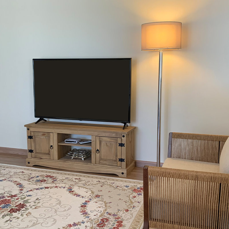 Chester Unfinished TV Stand for TVs up to 58", Antique Brown/Antique Brown