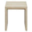 Table d'appoint en faux travertin Mirella