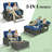 46.5” 3-in-1 Wicker Convertible Patio Daybed, Reclining Chaise Lounge with Cushions-963122090