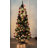 6Ft Artificial Full Christmas Tree, Unlit Premium Pop Up Xmas Pine Tree With PVC Branch Tips, 70Pcs Red Bows & 36Pcs Xmas Gold Balls, Perfect For Christmas Decoration, Home, Party, Holiday