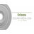 Endurathane Orleans Ceiling Medallion, 17 5/8"OD X 3 5/8"ID X 1 7/8"P (Fits Canopies up to 4 5/8"), Hand-Painted Jet Black Finish-27780397
