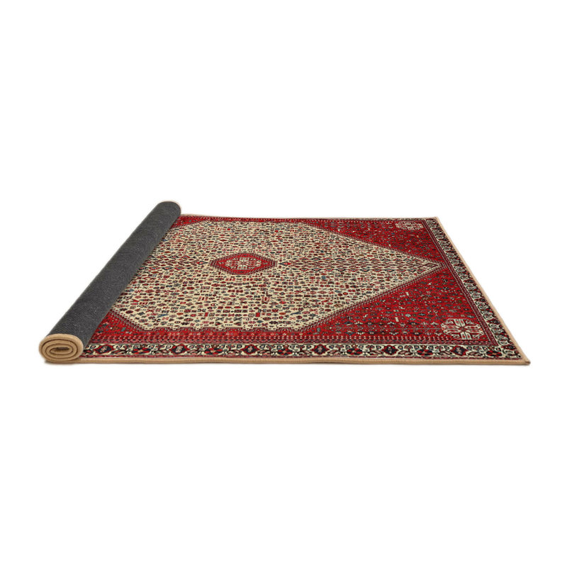 Tapis oriental rouge / beige, Rond 6 pi