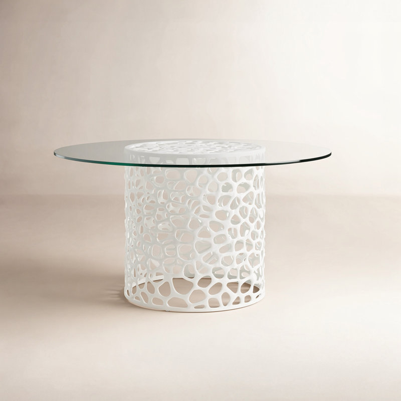 Coral Dining Table 54, White, 30" H x 60" L x 60" W