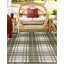 Tapis d'intérieur / extérieur de jardin à carreaux vert-437289651