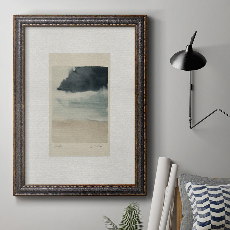 Tempête Rolls In II, toile encadrée de qualité supérieure - prête à être accrochée, H 20 po x l 16 po x P 2,5 po