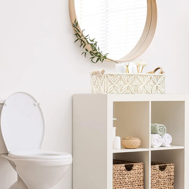 Ensemble de 2 paniers de rangement Macramé Boho