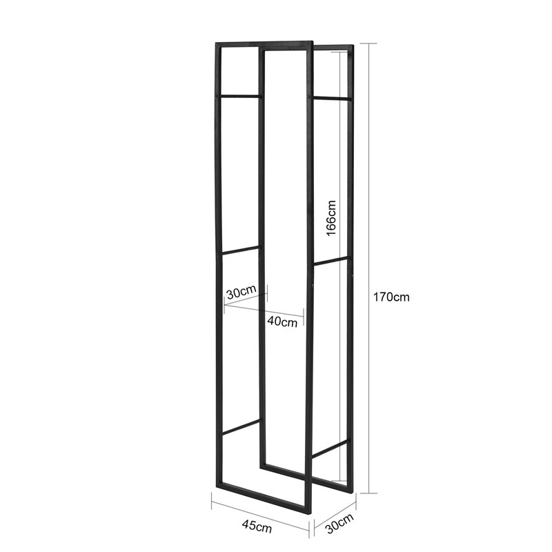 Caegan 45cm W Metal Log Rack