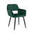 Kristina 17'' H Velvet Upholstered Metal Armchair-1805382024