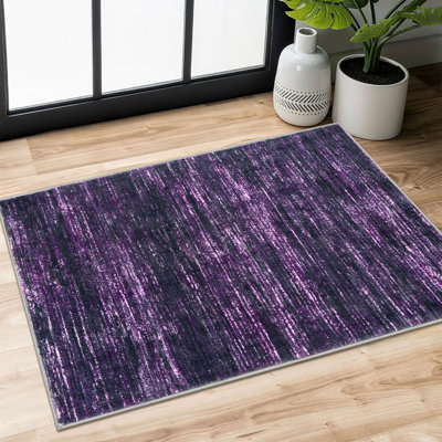 Modern Abstract Washable Rug 2x3 Throw Rug with Rubber Backing Small Area Rug for Entryway Kitchen 