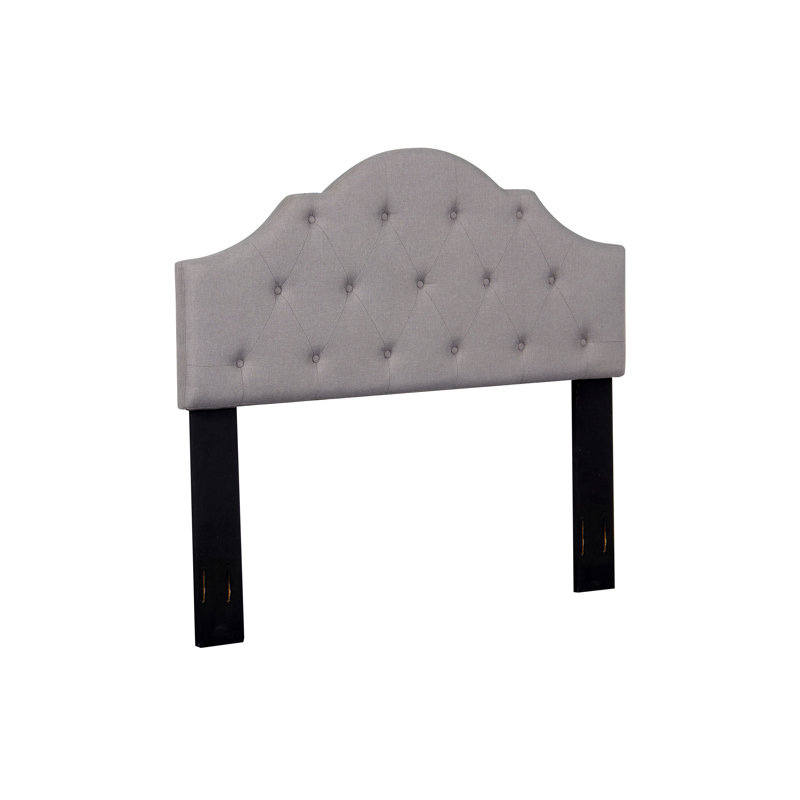 Tête de lit tapissier Marazi, Brun pâle, Double