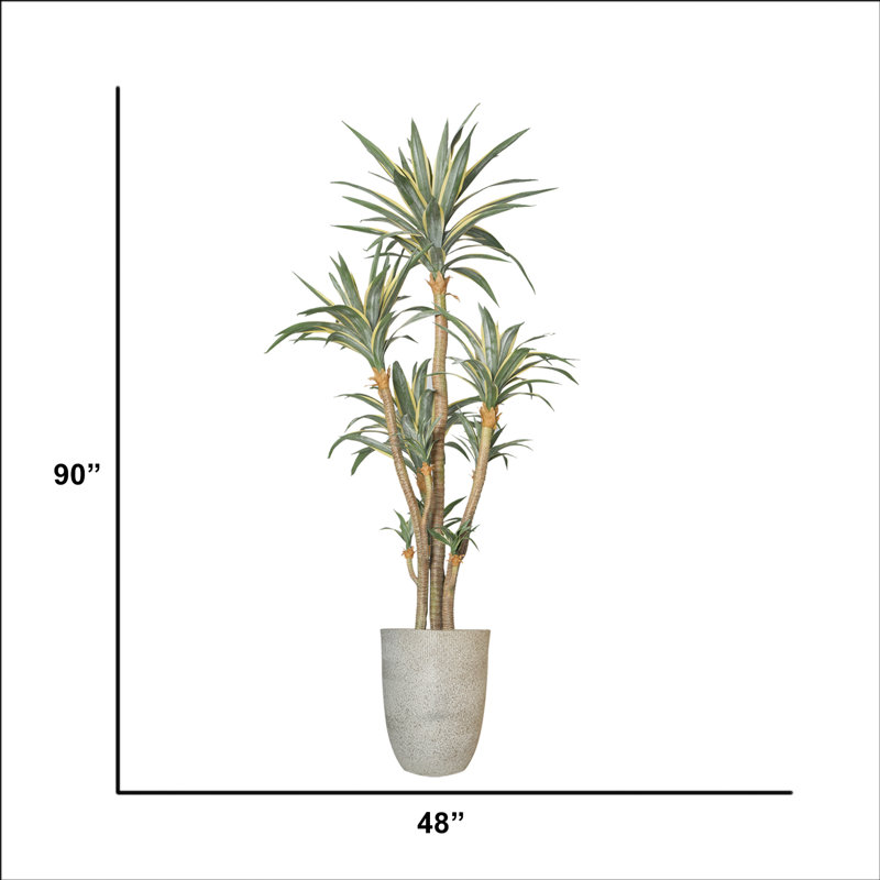 Agave artificiel en pot 90 po