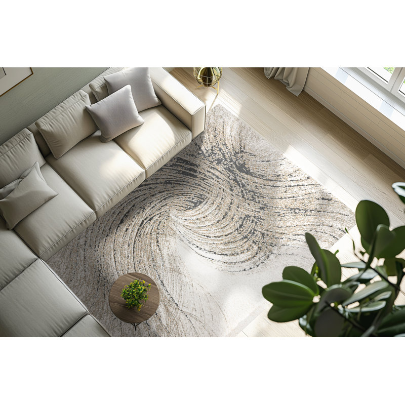 Bhavisha Abstract Area Rug, Rectangle 120 x 170cm