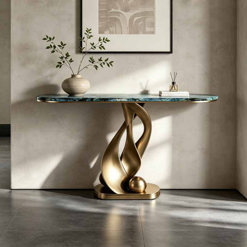 Console Italian-Luxury, H 33,5 po x l 39,4 po x P 13,8 po
