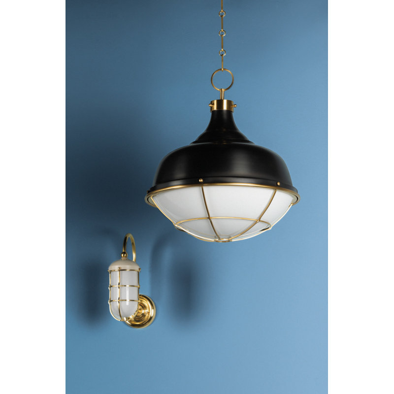 Holkham 1 Light Pendant, Distressed Bronze