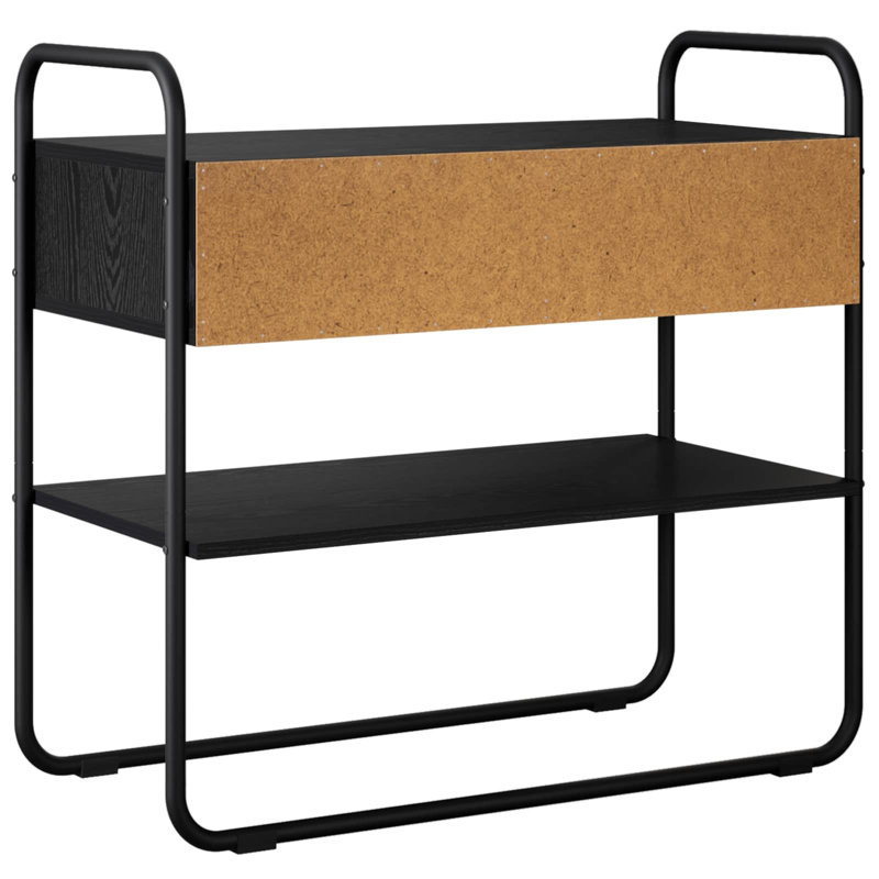 Console Table, Black Oak, Black Oak / Black, 75cm H x 100cm W x 40cm D