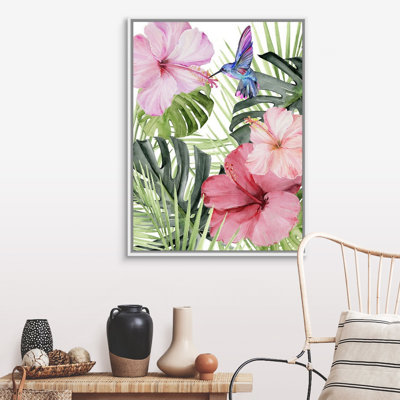 " Hibiscus & Hummingbird I " by Jennifer Paxton Parker