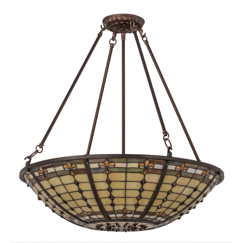 Meyda Tiffany & Stained Glass 4 - Light Semi Flush Mount