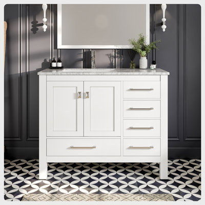 London 42" W Single Bathroom Vanity Set