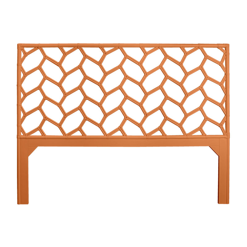 Silas Queen Standard Bed, Black, King, Citrus Orange