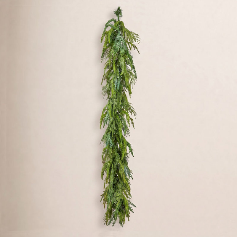60" UV Natural Touch Mixed Evergreen Garland