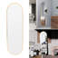 Lottie Oval Metal Framed Wall Mounted Full Length Mirror-1460358058-1420447739