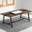Bureau d'ordinateur brun et noir parfait pour les postes de travail à domicile