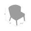 Fauteuil demi-tonneau l 25,5 po Evet-19229372
