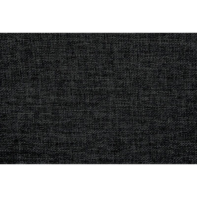 3 pièces Canapé modulaire avec coussins réversibles, Tissu noir