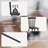 5 Piece Dining Room Set With 55-71 Inch Expandable Rectangle Dining Table And 4Pcs Windsor Dining Chair