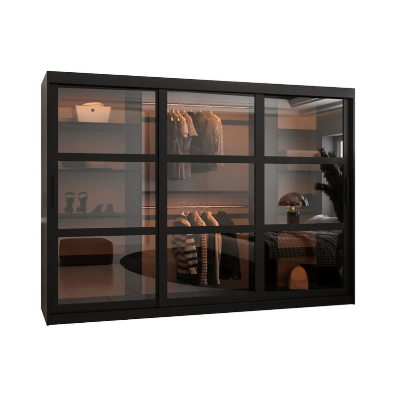 3 Door Manufactured Wood Wardrobe