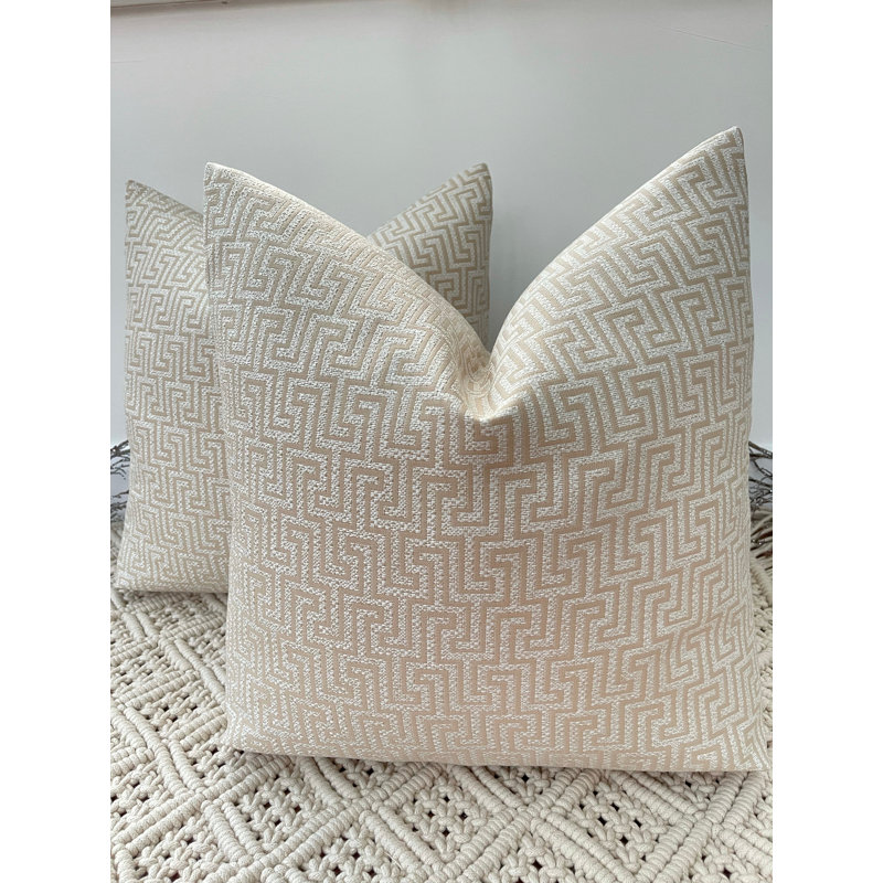 Abstract Square Cushion Cover, Navy