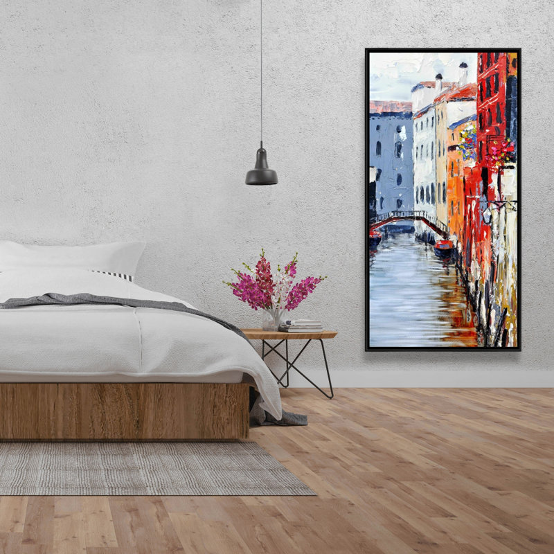 The grand canal venice - 24"x48" Framed canvas