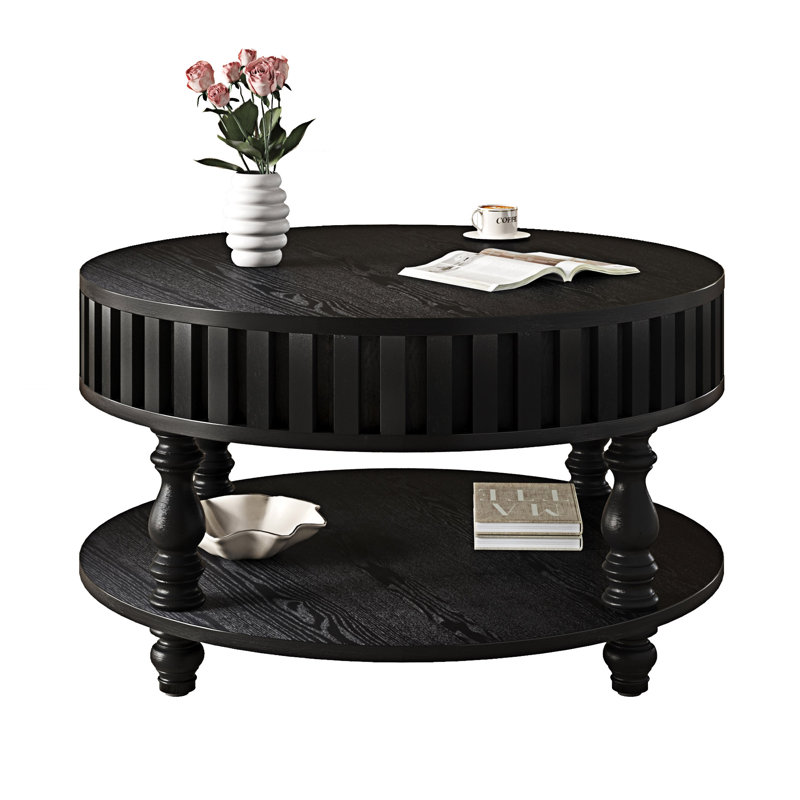 Table basse Farmhouse, Noir