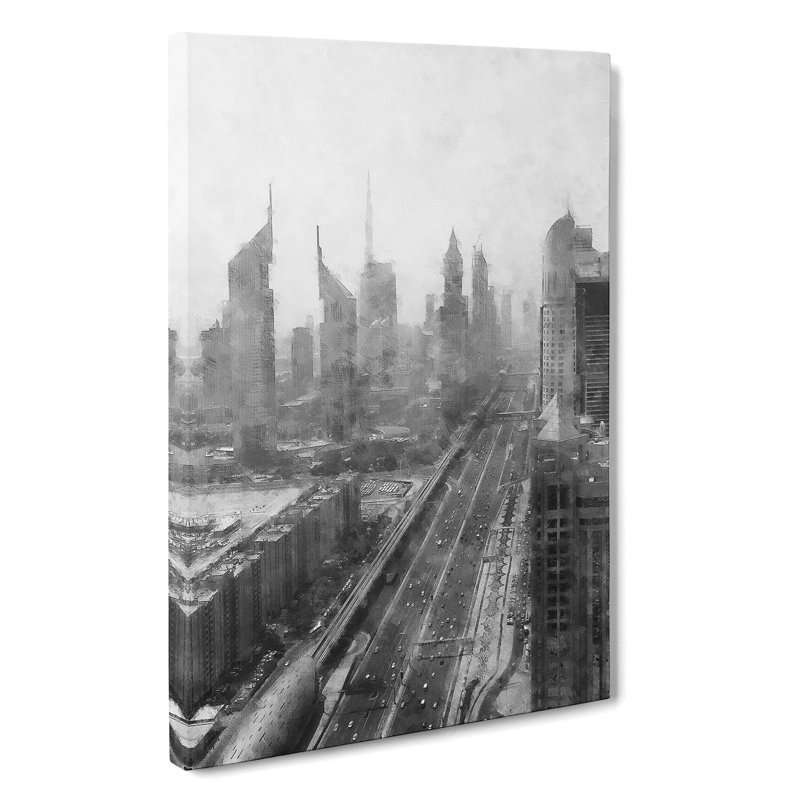 Dubai Skyline Vol.1 - Wrapped Canvas, 76cm H x 50cm W x 3cm D