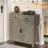 Kitchen Storage Cabinet, Modern Farmhouse Buffet Cabinet With Storage, Coffee Bar With 2 Drawers And 2 Doors, Floor Sideboard Buffet For Living Room, Dining Room, Bathroom-1789319279