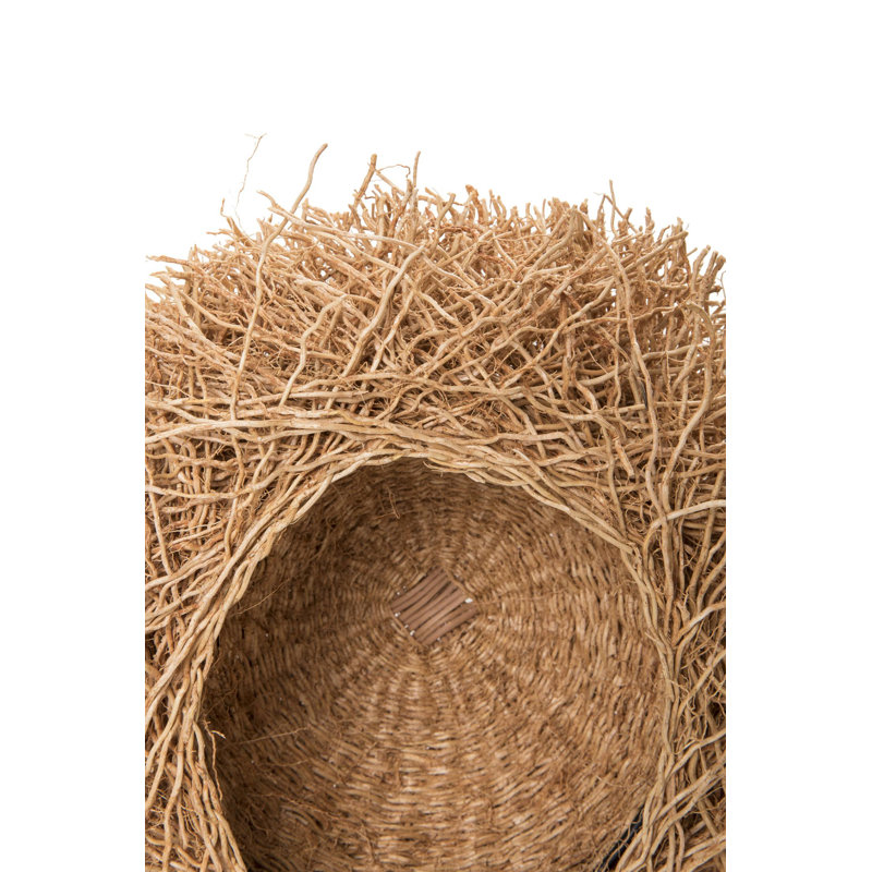 Decorative Basket on Display Stand, 10" H x 9" W x 4" D