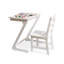 Ensemble de table rectangulaire et chaises pour enfants Abdurrhman