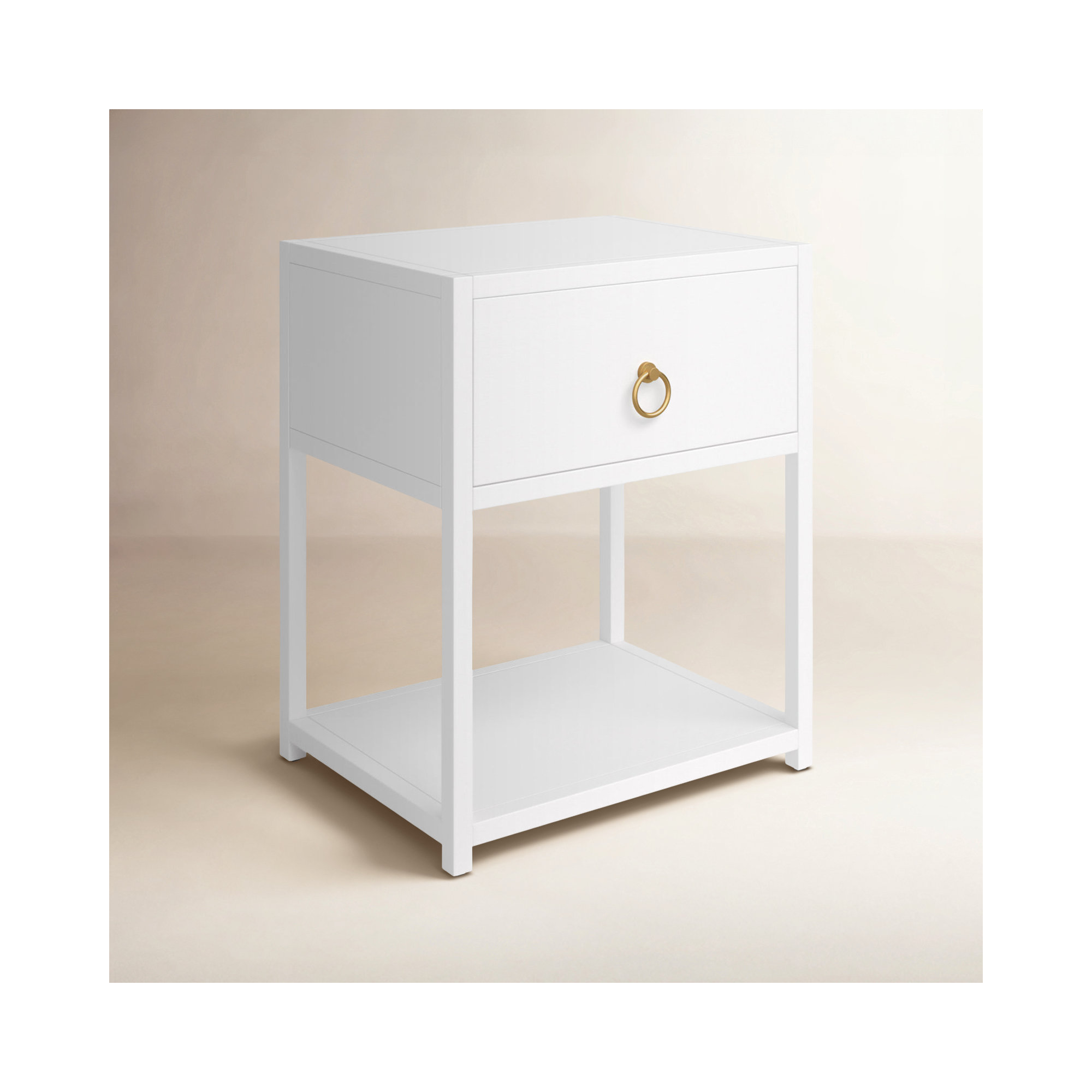 Elin 1 - Drawer Nightstand, White
