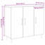 Sideboard 90X34x80 Cm Engineered Wood-838973068