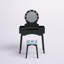 Ensemble coiffeuse et tabouret Alinson-1477559170