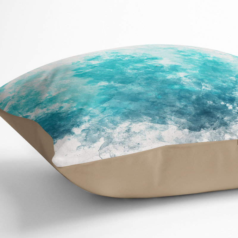 Abstract Square Cushion, Stone, 55cm H x 55cm W x 20cm D