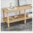 Modern 2-Tier TV Stand for Living Room Furniture,Rectangular Centre Table with Open Storage Shelf,Rounded Rubberwood legs,Stable and Durable,Easy Assembly