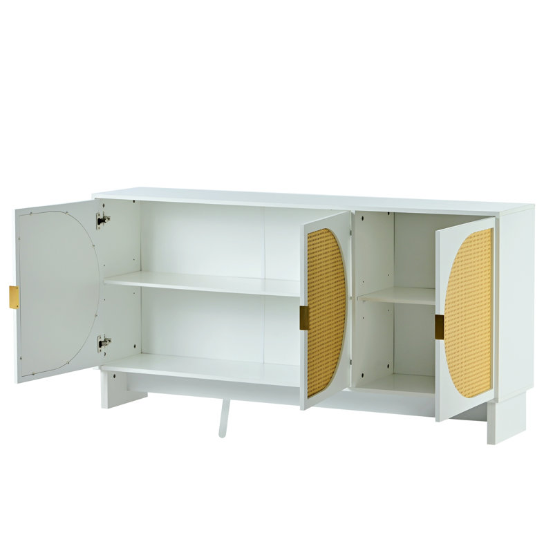 Armoire d'appoint Markeeta, Blanc