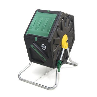 18.5 Gallons Plastic Outdoor Tumbler Composter with Latching Lid